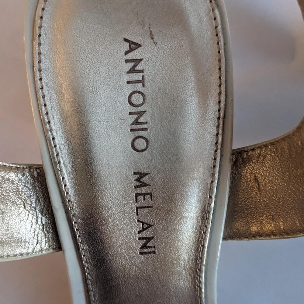 ANTONIO MELANI Neutral Strappy Heels - Picture 6 of 6